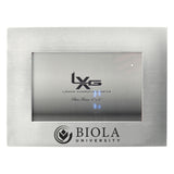 4x6 Matte Brushed Metal Picture Frame by LXG | Silver