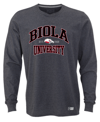 Essential Long Sleeve Tee, Black Heather (F22)