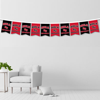 BU Felt String Banner, Red/Black