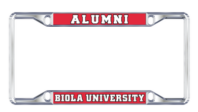 License Plate Frame, Biola over Alumni