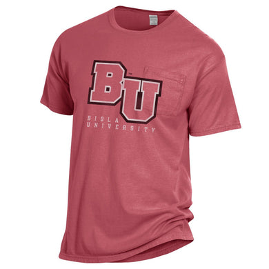 Comfort Wash Pocket Tee, Crimson Fall