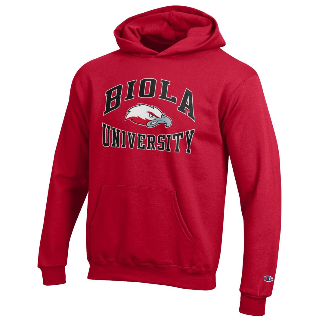 Champion Youth Eco Power-Blend Hood, Scarlett