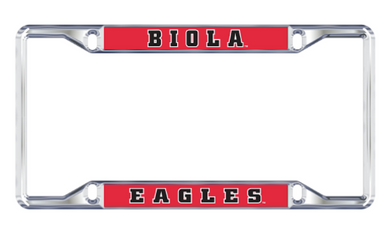 License Plate Frame, Biola over Eagles