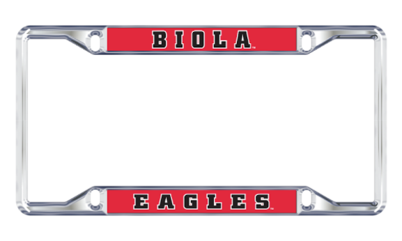 License Plate Frame, Biola over Eagles