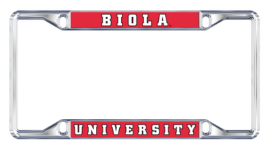 License Plate Frame, Biola University