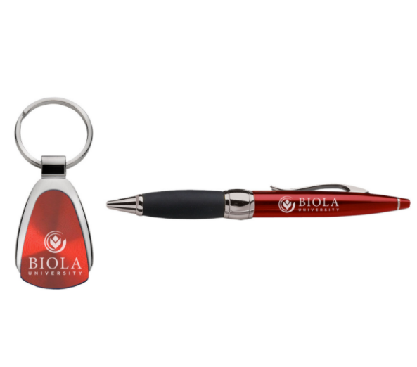 Pen & Key Chain Set by LXG, Red (F22)