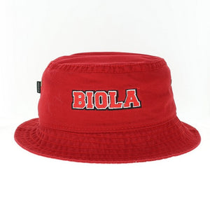 Relaxed Twill Bucket Hat, Red